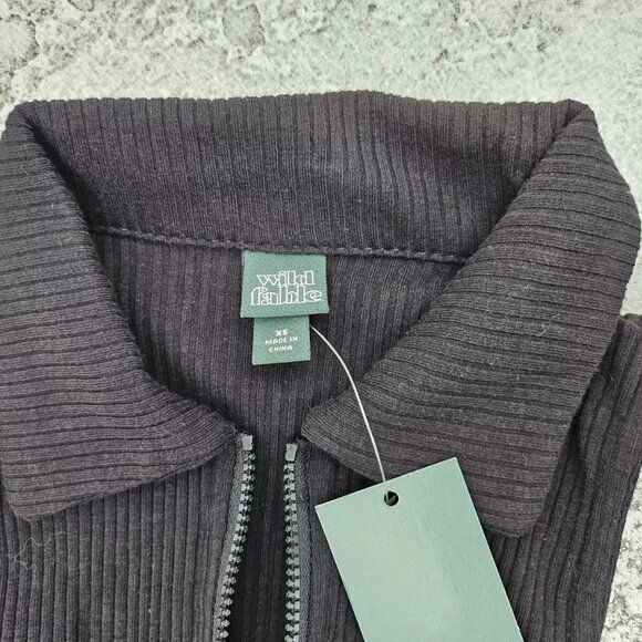 Wild Fable Women Knit Dress Quarter Zip Sleeve Less Bodycon Dress Size XS - Picture 7 of 9